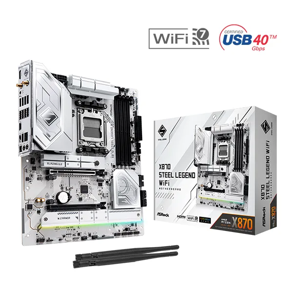 MOTHER ASROCK X870 STEEL LEGEND WIFI DDR5 AM5