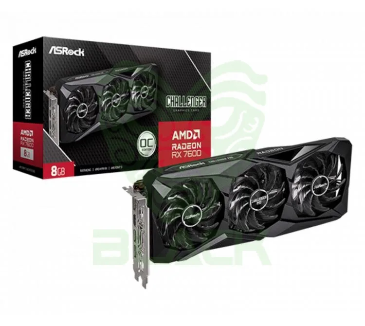 Placa De Video Rx 7600 8GB Asrock Gddr6 Challenger Pro Oc