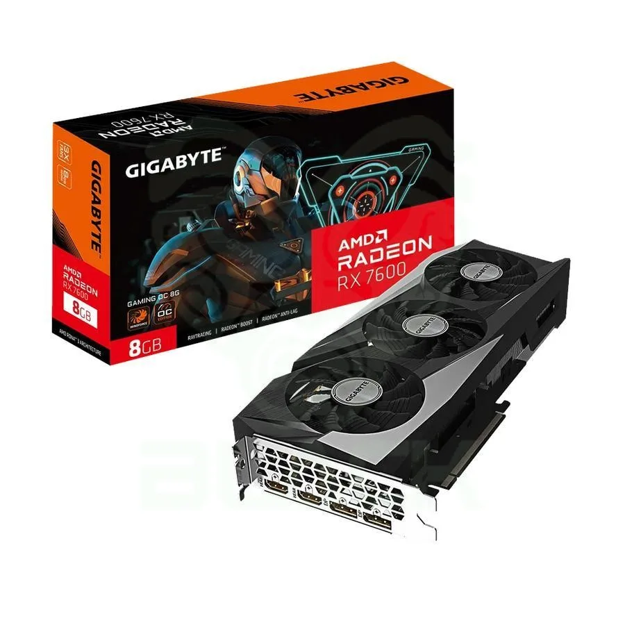 Placa De Video Rx 7600 8GB Gigabyte Gddr6 Gaming Oc