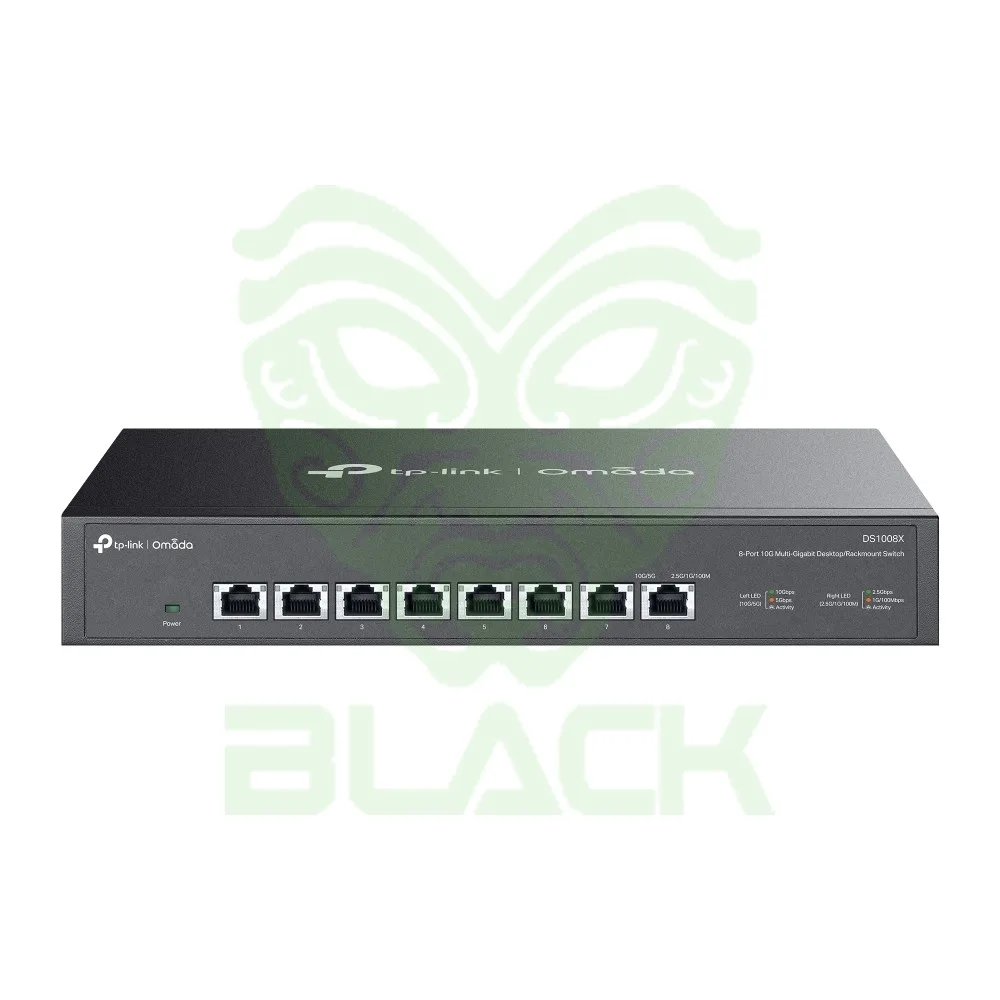 Tp-link Omada Ds1008x Conmutador De Escritorio/Montaje En Bastidor No Gestionado De 8 Puertos Y 10 G