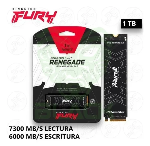 Disco M.2 Nvme 1TB Kingston G4 Fury