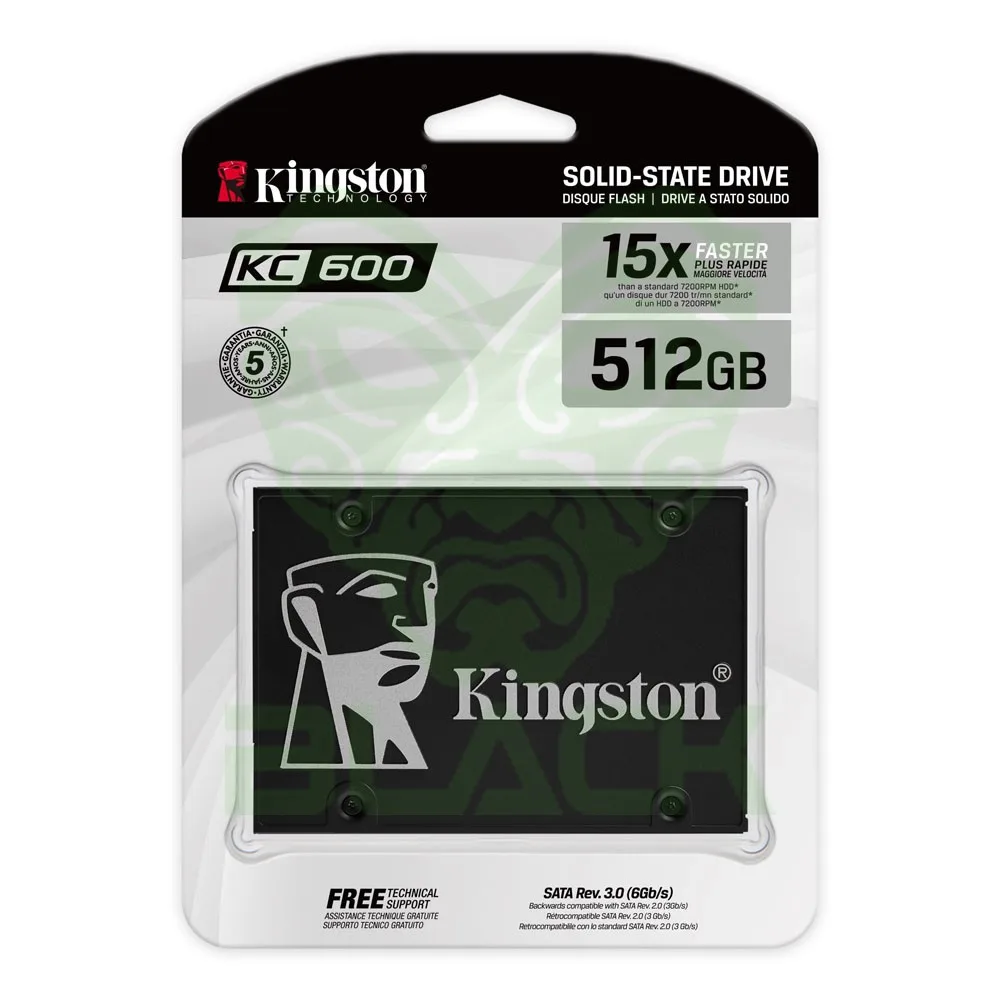 Disco SSD 512GB Kingston Kc600 Sata III 2.5