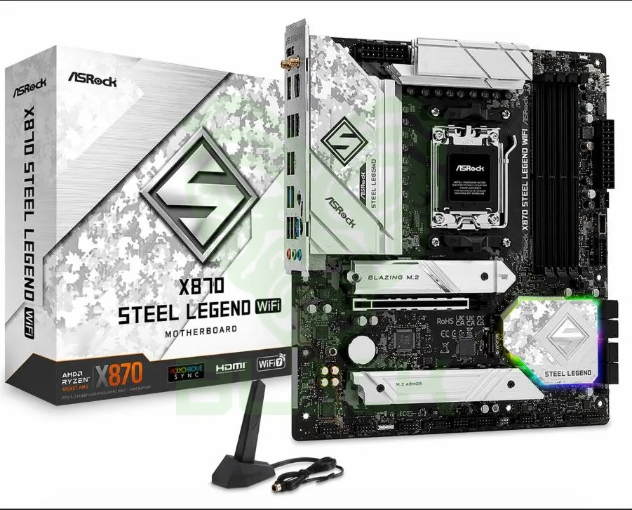 Mother Asrock (am5) X870 Steel Legend WIFI DDR5 (mb-x870 Slwifi