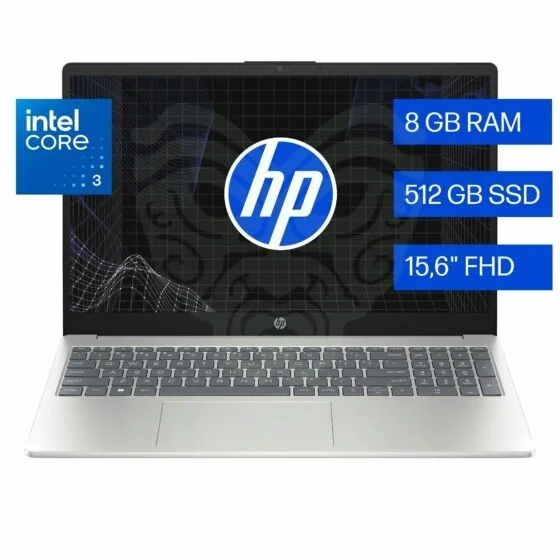 Notebook Hp 15 INTEL Core 3 15.6 Fhd C3-100U 8g DDR5 512g W11H