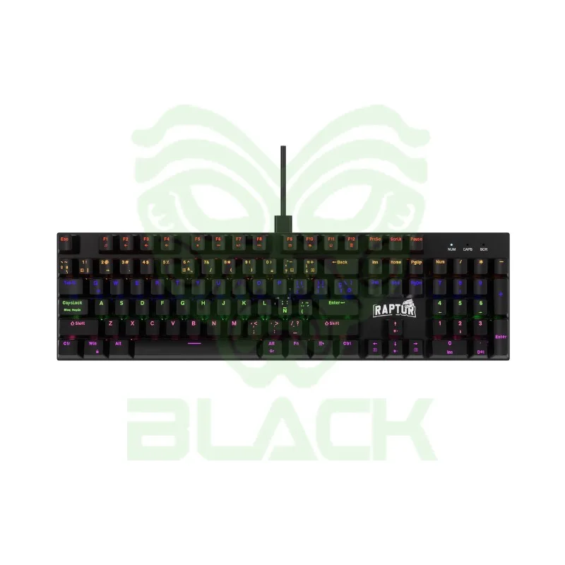 TECLADO RAPTOR FIRECLAW M104 MECANICO RETROILUMINADO SWITCH RED OUTEMU