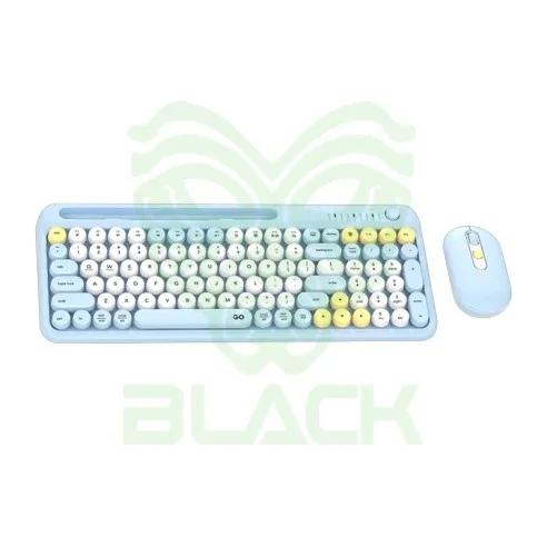 TECLADO INALAMBRICO FANTECH KIT Y MOUSE FANTECH GO MOCHI101 WK899 BLUE 96% BT/2,4GHZ