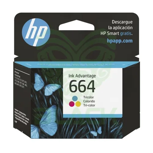 F6v28al Cartucho De Tinta Hp 664 Tri-color