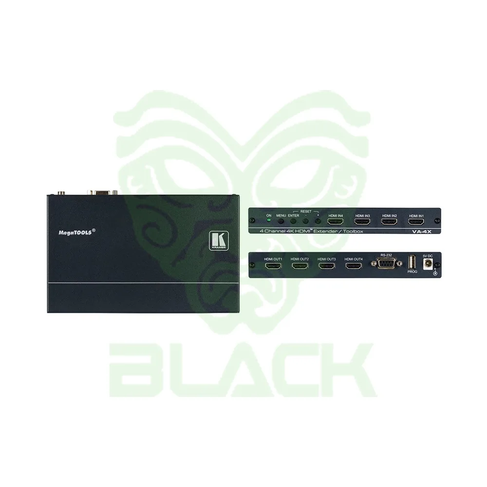 EXTENSOR HDMI 4K DE 4 CANALES/TOOLBOX, 4 CANALES HDMI INDEPENDIENTES EN UN DISPOSITIVO,INTEROPERABILIDAD ENTRE HDCP 1.4 Y HDCP 2.2