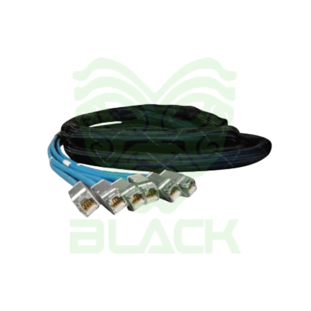 COPPER, TRUNK, CATEGORY 6A, SOLID F/UTP, LSOH-1, 6 LEG, VIOLET CABLE, EXPANDO, ZMAX HYBRID, BLACK, ZMAX HYBRID, BLACK, 12 METER, T568B
