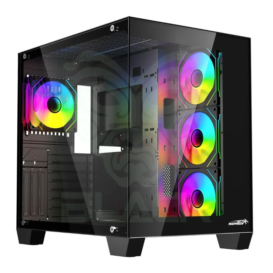 GABINETE SENTEY A35 PWM ATX 4 FAN ARGB VIDRIO TEMPLADO NEGRO