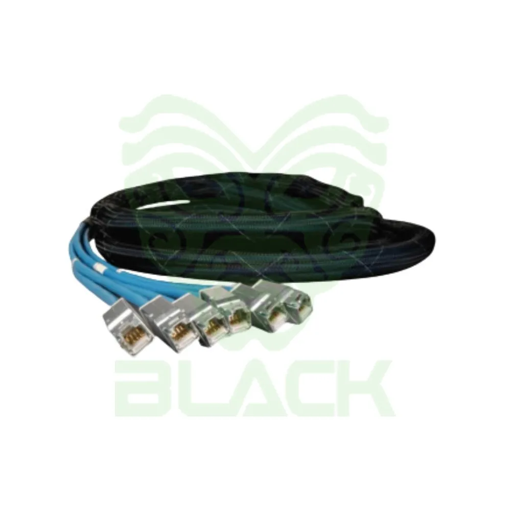 COPPER, TRUNK, CATEGORY 6A, SOLID F/UTP, LSOH-1, 6 LEG, VIOLET CABLE, EXPANDO, ZMAX HYBRID, BLACK, ZMAX HYBRID, BLACK, 10 METER, T568B