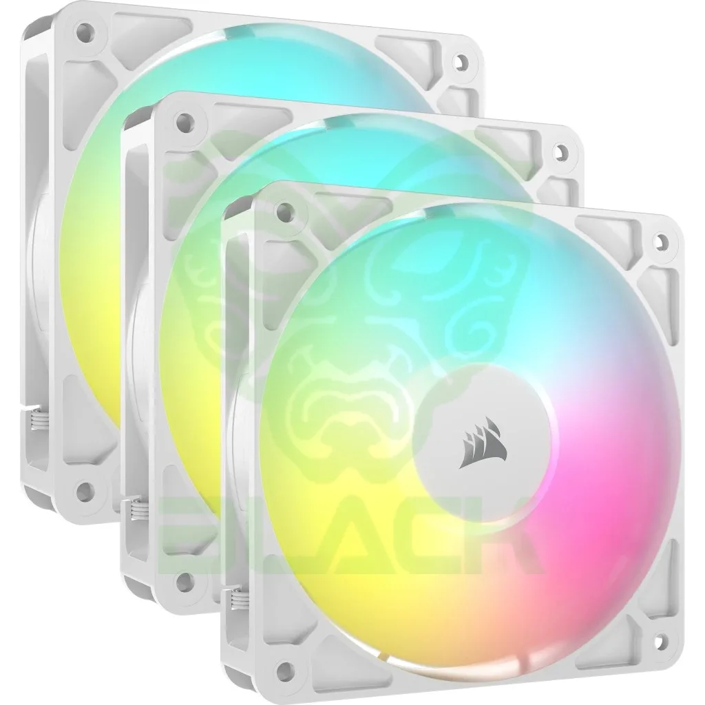 FAN COOLER CORSAIR RS120 120MM ARGB WHITE TRIPLE PACK