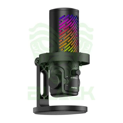 MICRÓFONO FANTECH LEVIOSA AURA MCX04 BLACK CONDENSADOR CARDIOIDE USB-C 24BIT 48KHZ RGB