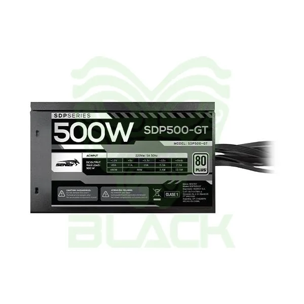 FUENTE 500W SENTEY SDP500-GT 80+ WHITE CERTIFICADA ATX 2.31