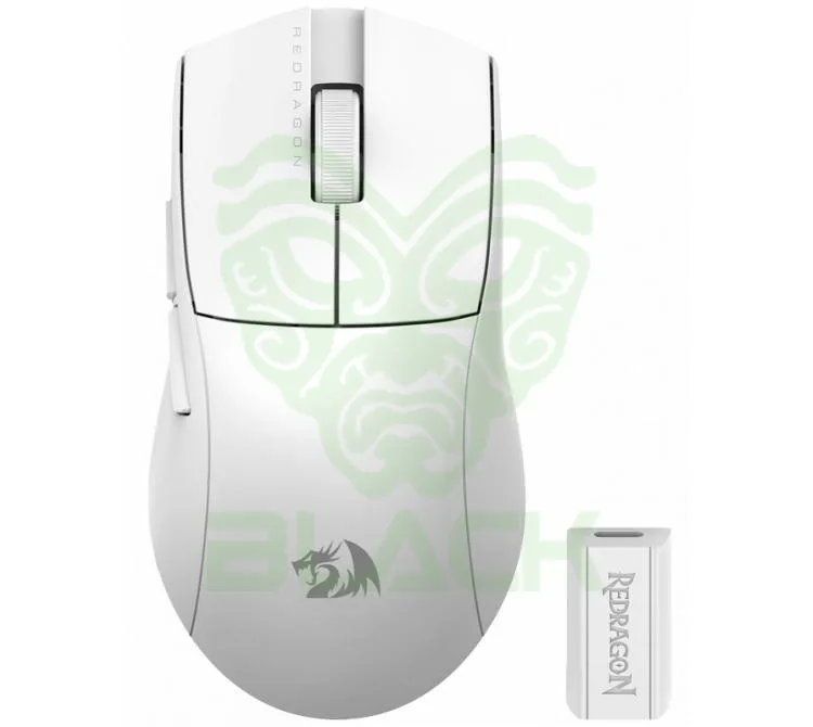 MOUSE REDRAGON KING PRO M916 1K WIRELESS 2.4GHZ BLUETOOTH WHITE USB-C 50G