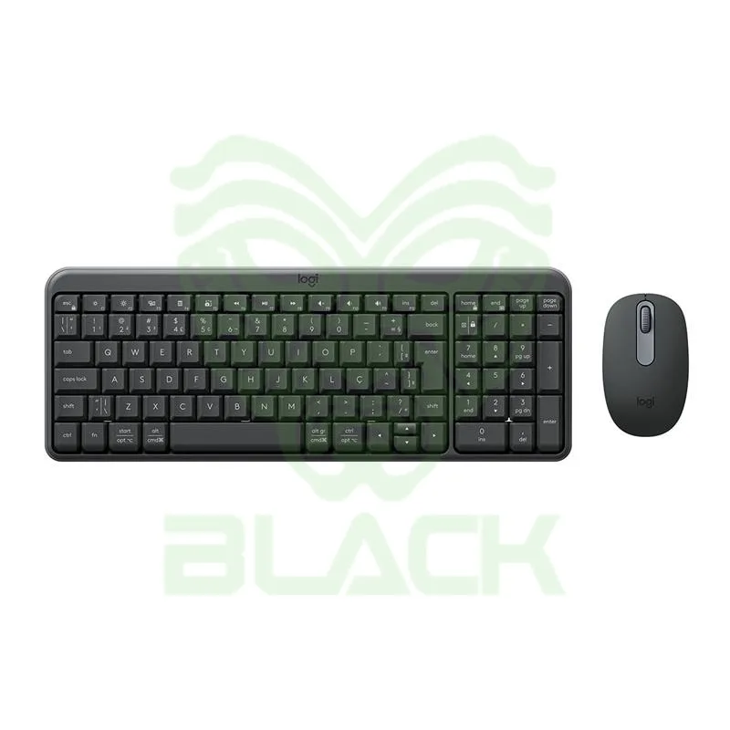 Tec + Mou Inal Logitech Mk250 Graphite Bluetooth