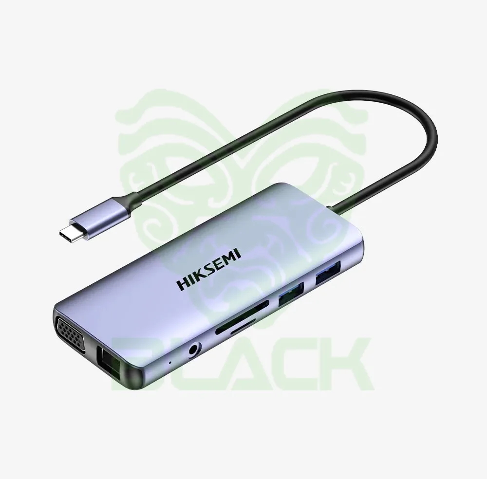 HUB HIKSEMI DS11 USB-C A USBX4 HDMIX1 RJ45X1 VGAX1
