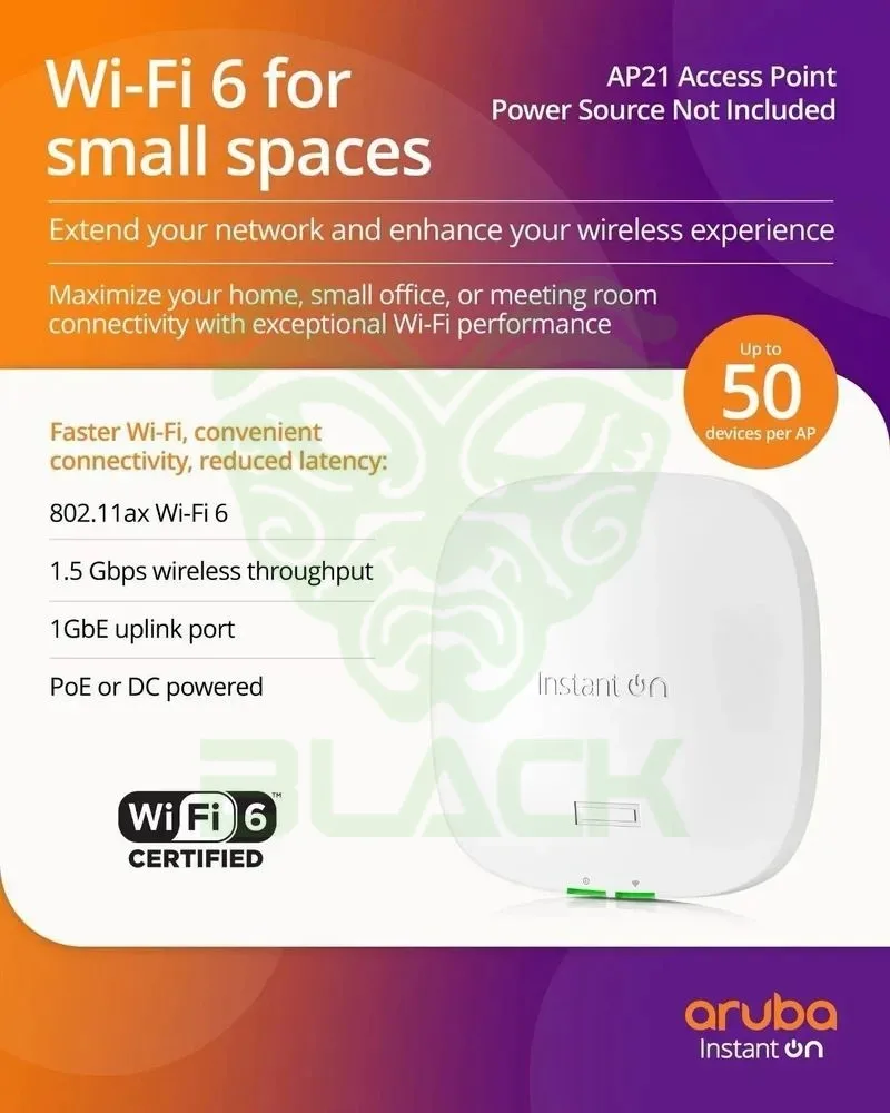 AP IN.ARUBA AP21 (RW) INSTANT ON 2X2 WIFI6