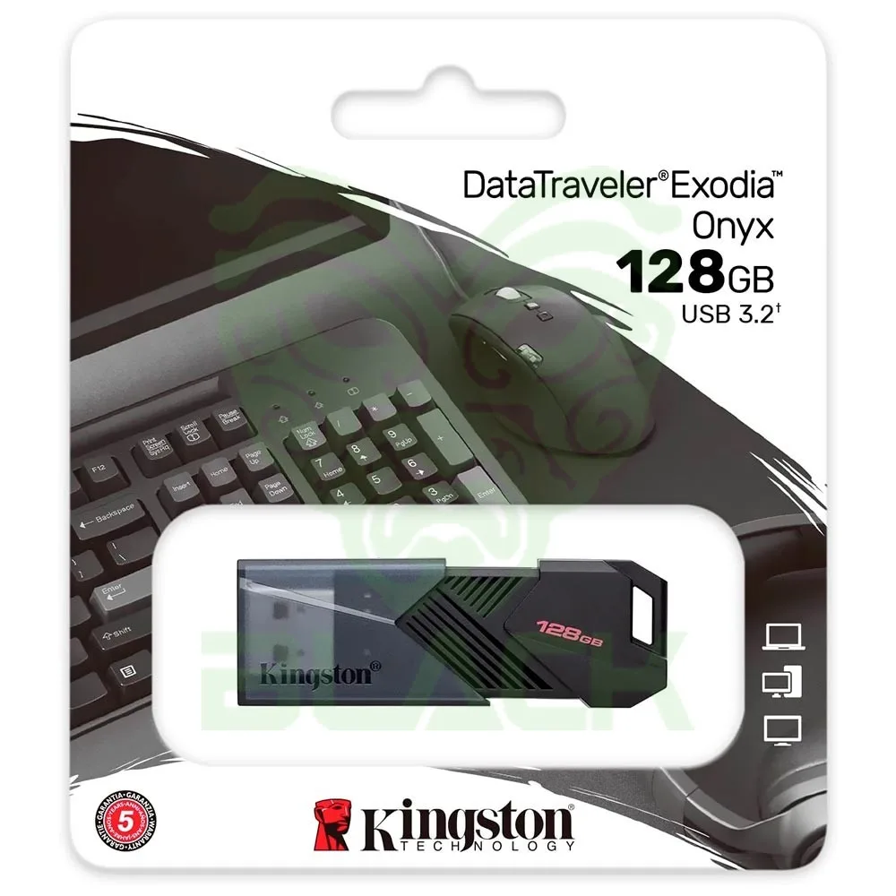 Pendrive Kingston 128GB Dtx Exodia 3.2 USB Black