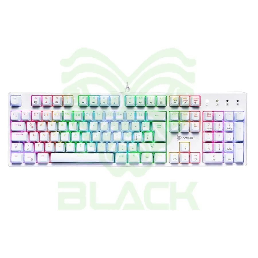 Teclado USB Mecánico Vsg Alnilam (vg-km983-wht-blu) Blanco Sw/Otemu Blue