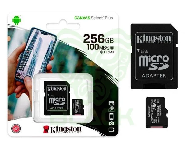 Tarjeta Micro Sd 256GB Canvas Plus C/Adapt. Clase 10 Uhs-i (u1) 100MB/S
