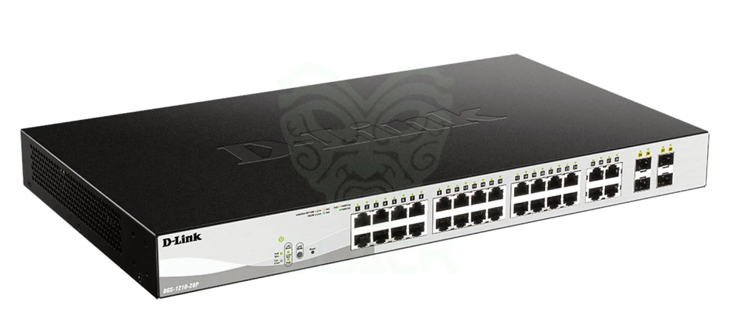 D-LINK SWITCH DGS-1210-28P 24 10/100/1000BASE-T POE 4 100/1000