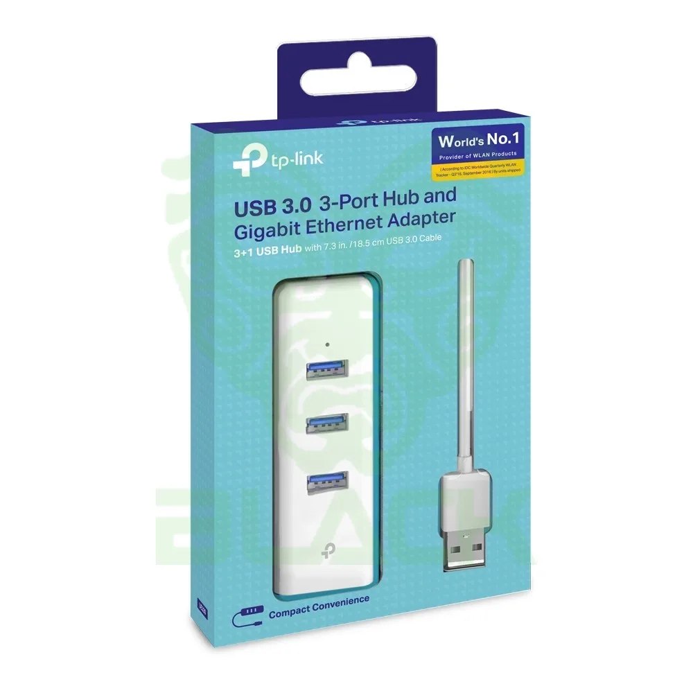 Acc.tp Link USB 3.0 3-PORT Hub & Giga Eth Adapter
