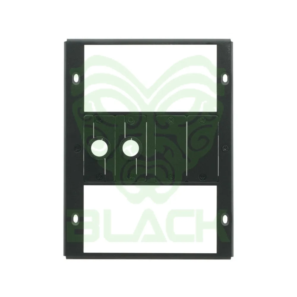 2 Zócalos Alimentación Dobles (o Rc–8ir*) 4 Espacios De Inserción (incluye 2 Espacios Vacíos Y 2 Placas De Paso De Cable)
