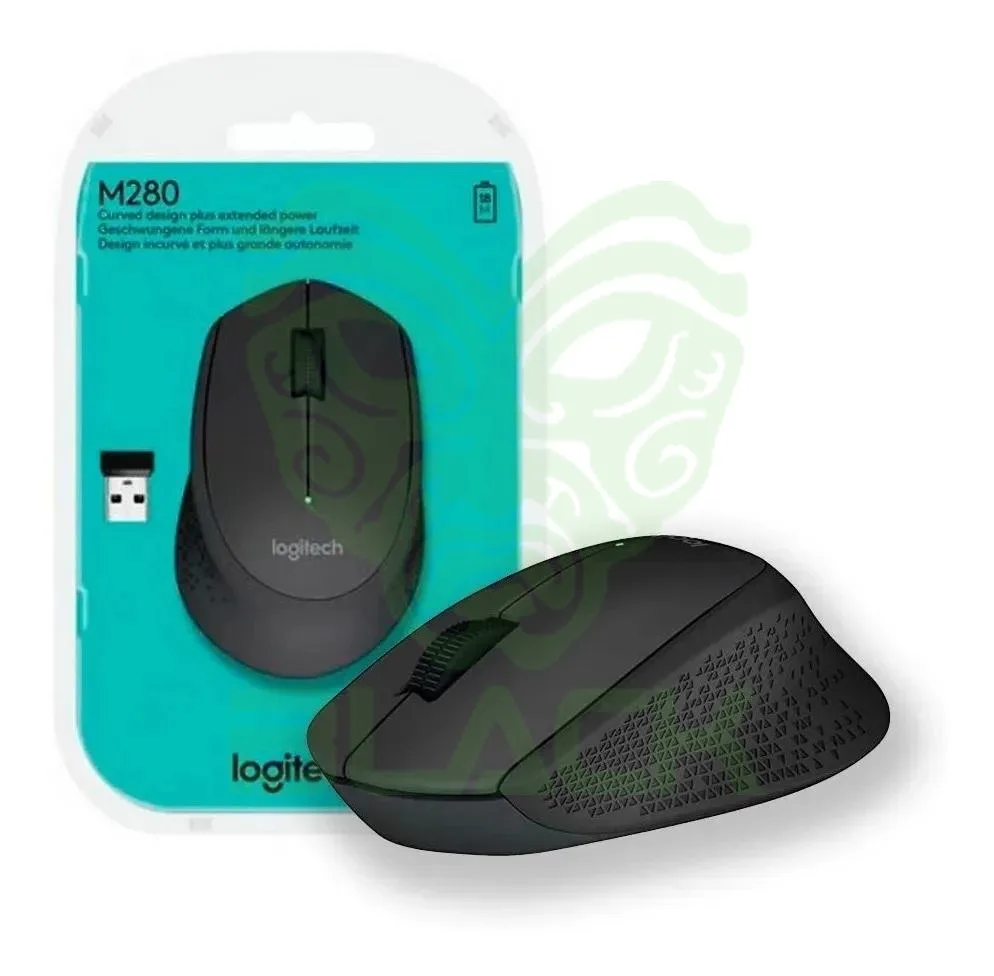 MOUSE LOGITECH M280 BLACK WIRELESS 2.4GHZ