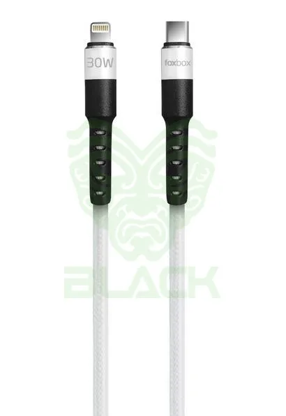 Cable Foxbox Round Pro Type-c A Type-c Blanco 125m