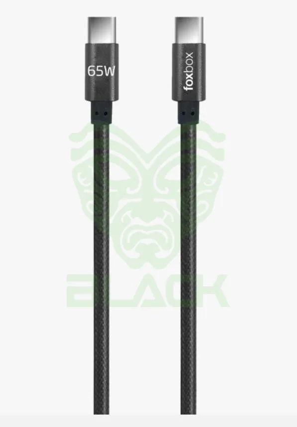 Cable Foxbox USB Prism Pro Type-c A Lightning Negro 2m