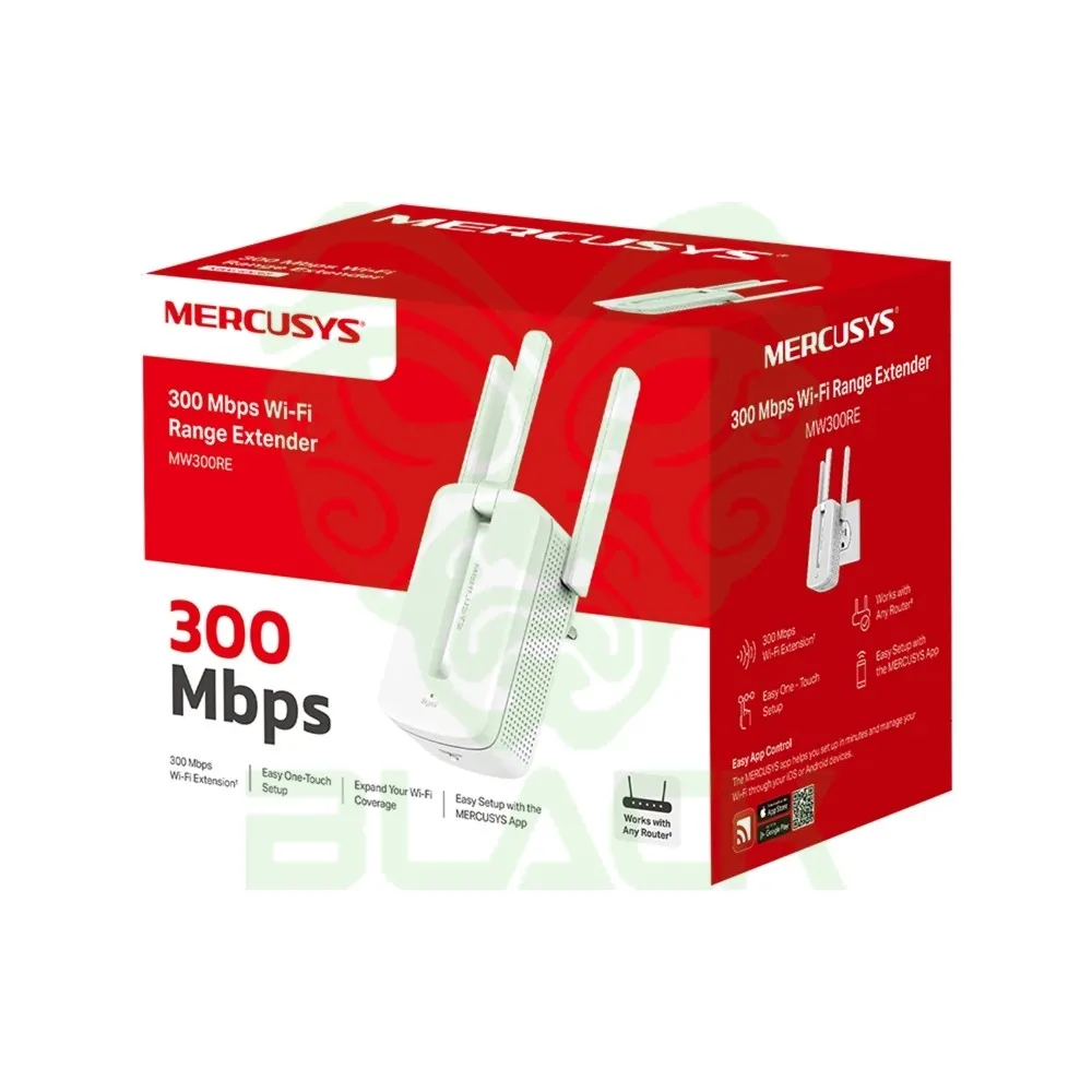 Mw300re Mercusys Range Extender 300mbps 3 Ant Ext