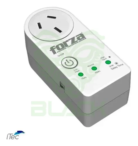 Protector Voltaje 1800w Forza Fvp-1202b-a Zion 220v