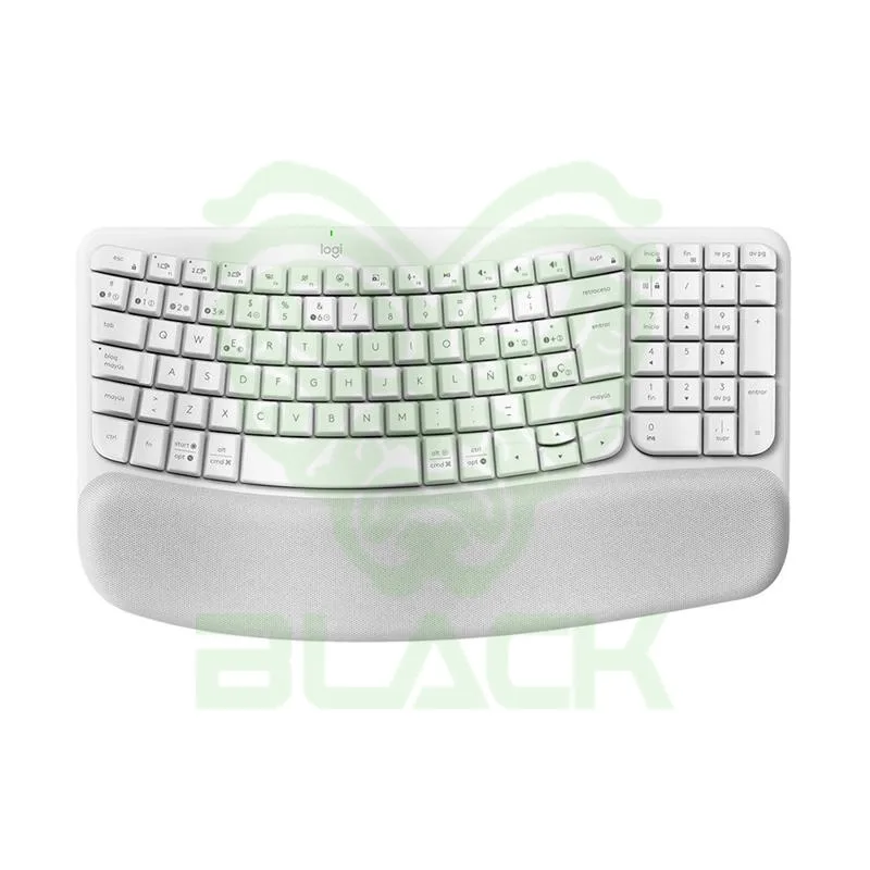 TECLADO INALÁMBRICO LOGITECH ERGONÓMICO WAVE KEYS WHITE