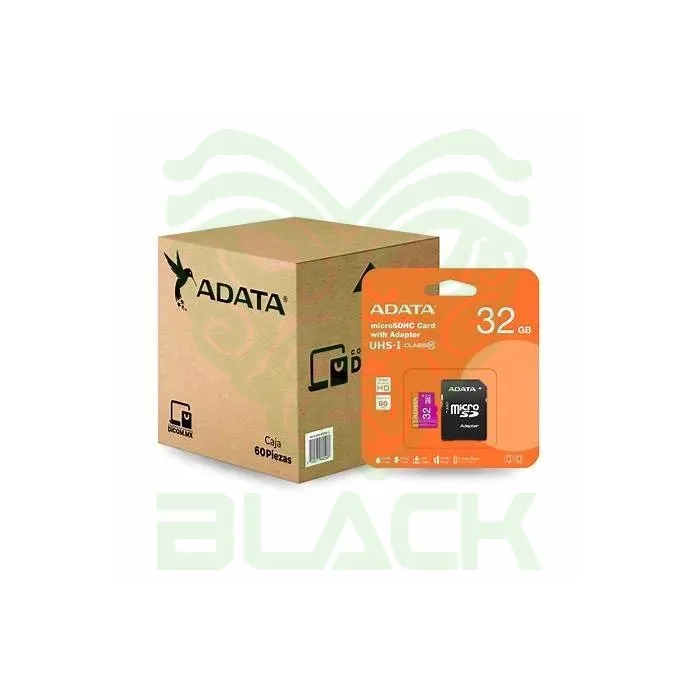 TARJETA DE MEMORIA ADATA PREMIER MICROSDHC 32GB UHS-I U1 A1 V10 100MB/S C/ADAPTADOR