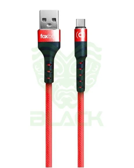 Cable Foxbox Round Pro Lightning A Type-c Rojo 125m