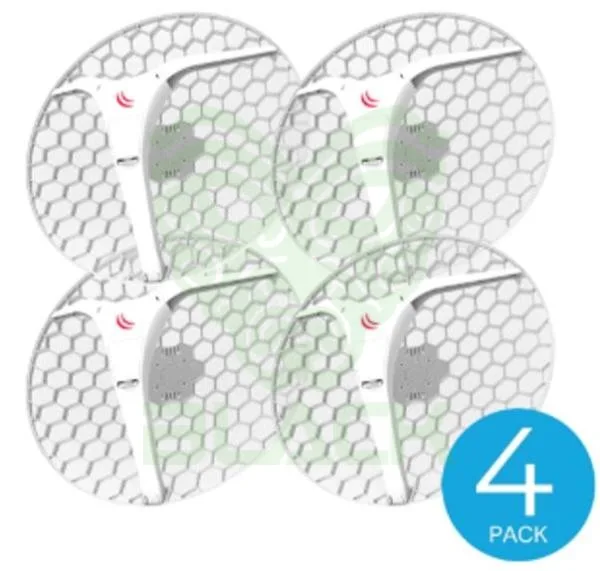 AP OUT.MIKROTIK AP/CPE + ANTENA 5AC 27DBI PACK X4