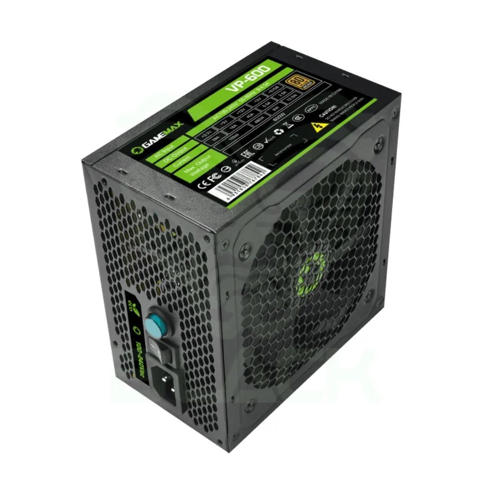 Fuente 600w Gamemax 80+ Bronze VP-600