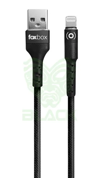 Cable Foxbox Round Pro Lightning A Type-c Negro 125m
