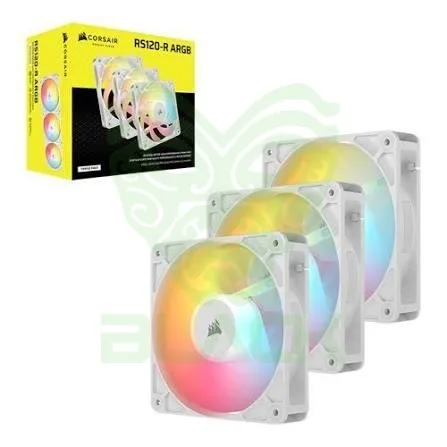 FAN COOLER CORSAIR RS120-R 120MM ARGB TRIPLE PACK REVERSE WHITE
