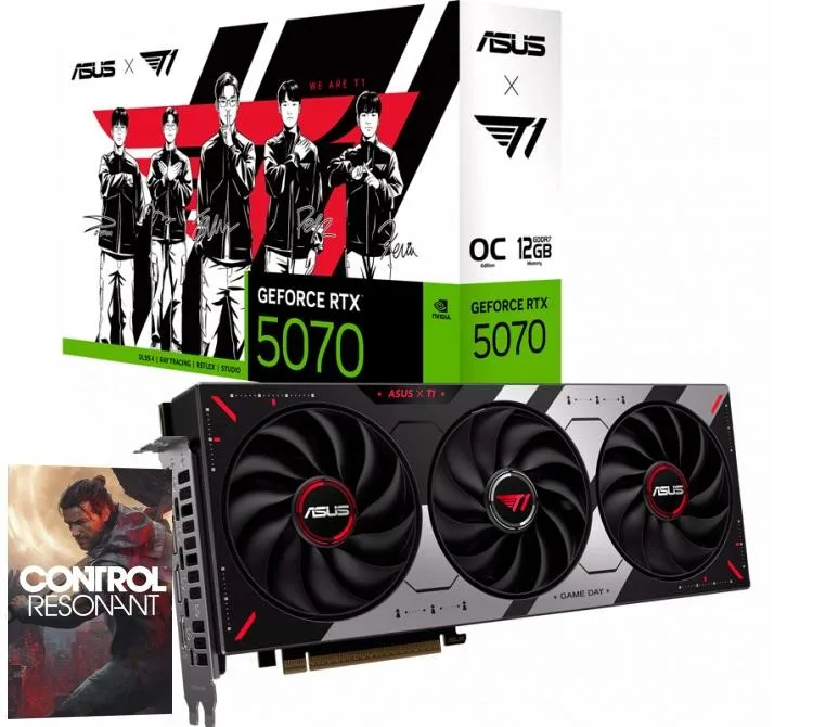 PLACA DE VIDEO RTX 5070 12GB ASUS T1 OC GDDR7