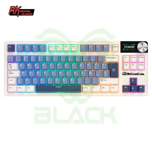 TECLADO ROYAL KLUDGE RKS85 HORIZON BLUE SWITCH CLOUD 85%