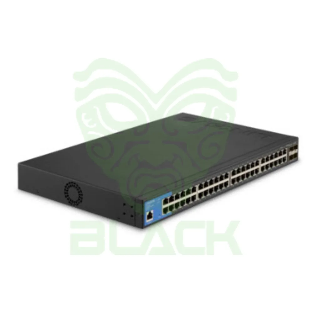 48-PORT MANAGED GIGABIT SWITCH W/ 4 10G SFP +