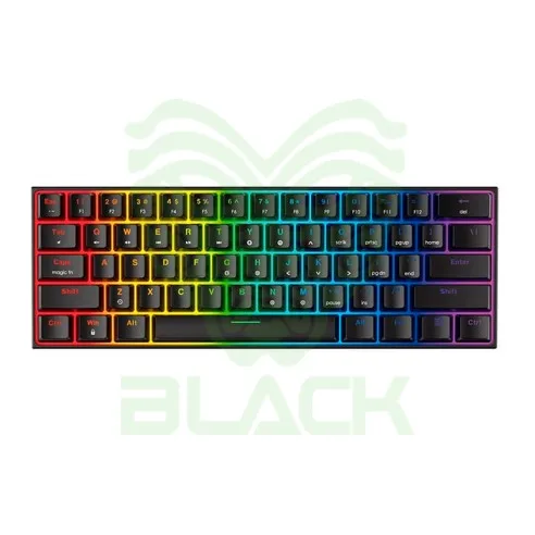 TECLADO MECÁNICO FANTECH MAXFIT61 MK857 BLACK (RED SWITCH)