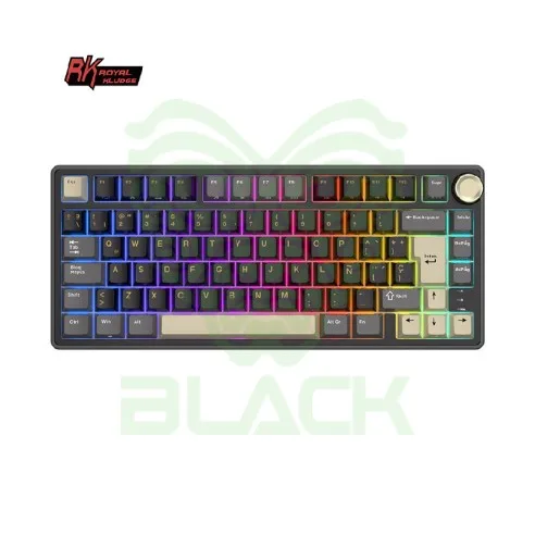 TECLADO ROYAL KLUDGE RKR75 PHANTOM SWITCH SILVER 75%