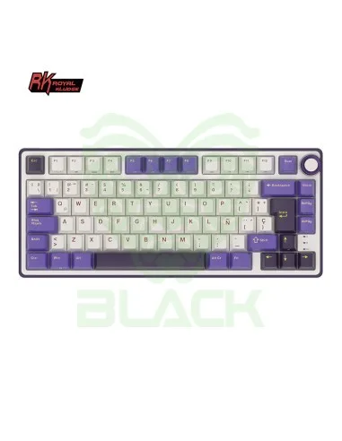 TECLADO ROYAL KLUDGE RKR75 BLACKBERRY SWITCH BROWN 75%