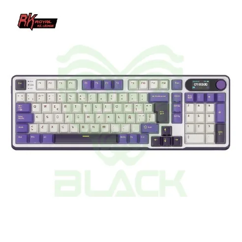 TECLADO ROYAL KLUDGE RKS98 WIRELESS BLACKBERRY SWITCH CHARTREUSE 96%