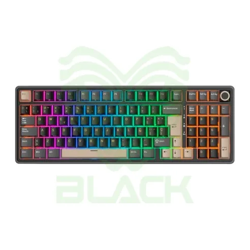 TECLADO ROYAL KLUDGE RKR98 PRO PHANTOM SWITCH CREAM 96%