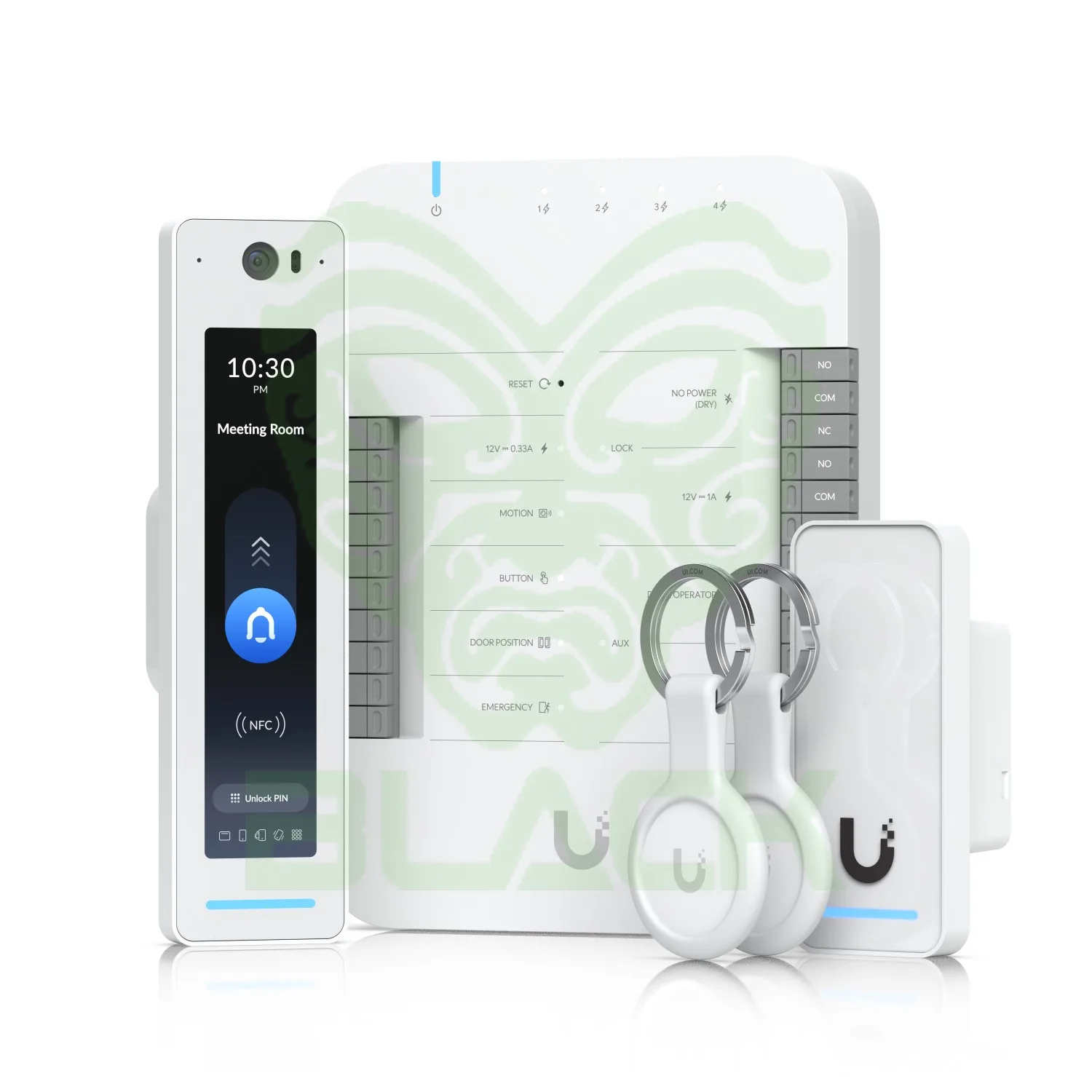 G3 Starter Kit Pro- (1) Door Hub- (1) G3 Reader Pro- (1) G3 Reader For Door Exit, Or Entry For An Additional Door (second Hub Required)- (2) Pocket Keyfobs.