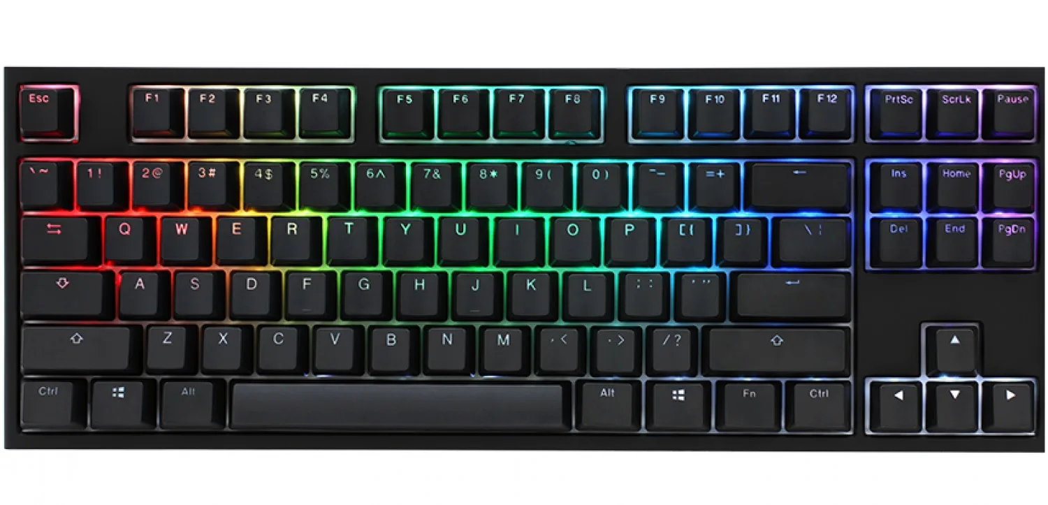 Teclado Gamer Ducky One 2 RGB Tkl Cherry Mx Red Double Shot Pbt